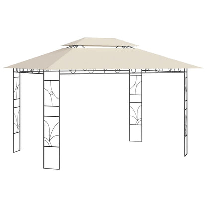 vidaXL Gazebo 4x3x2.7 m Cream 160 g/m² 1