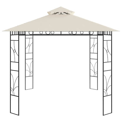 vidaXL Gazebo 4x3x2.7 m Cream 160 g/m² 3