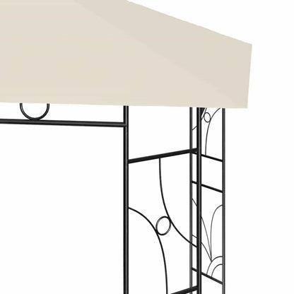vidaXL Gazebo 4x3x2.7 m Cream 160 g/m² 4