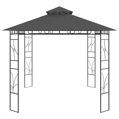 vidaXL Gazebo | Anthracite | Steel | Large | Portable | Gazebo | Rectangular 3