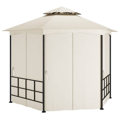 vidaXL Gazebo with Sidewalls 3,1x2,7 m Cream 4