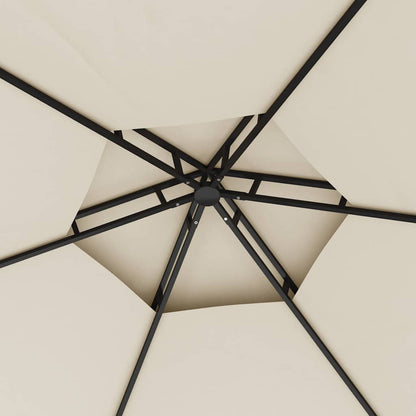 vidaXL Gazebo with Sidewalls 3,1x2,7 m Cream 5