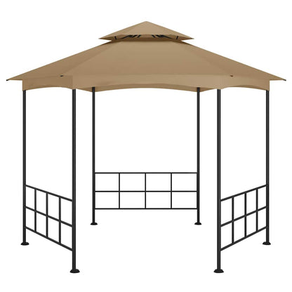 313932 vidaXL Gazebo with Sidewalls 3,1x2,7 m Taupe 3