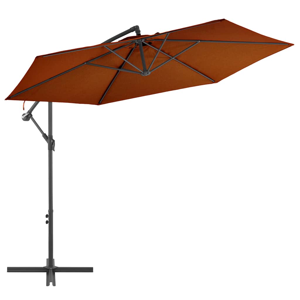 Cantilever Garden Parasol with Aluminium Pole 300 cm Terracotta