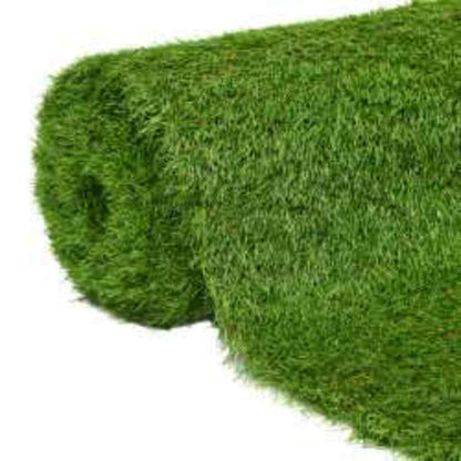 vidaXL Artificial Grass | Light green, Dark green, Brown | PP (polypropylene) 1