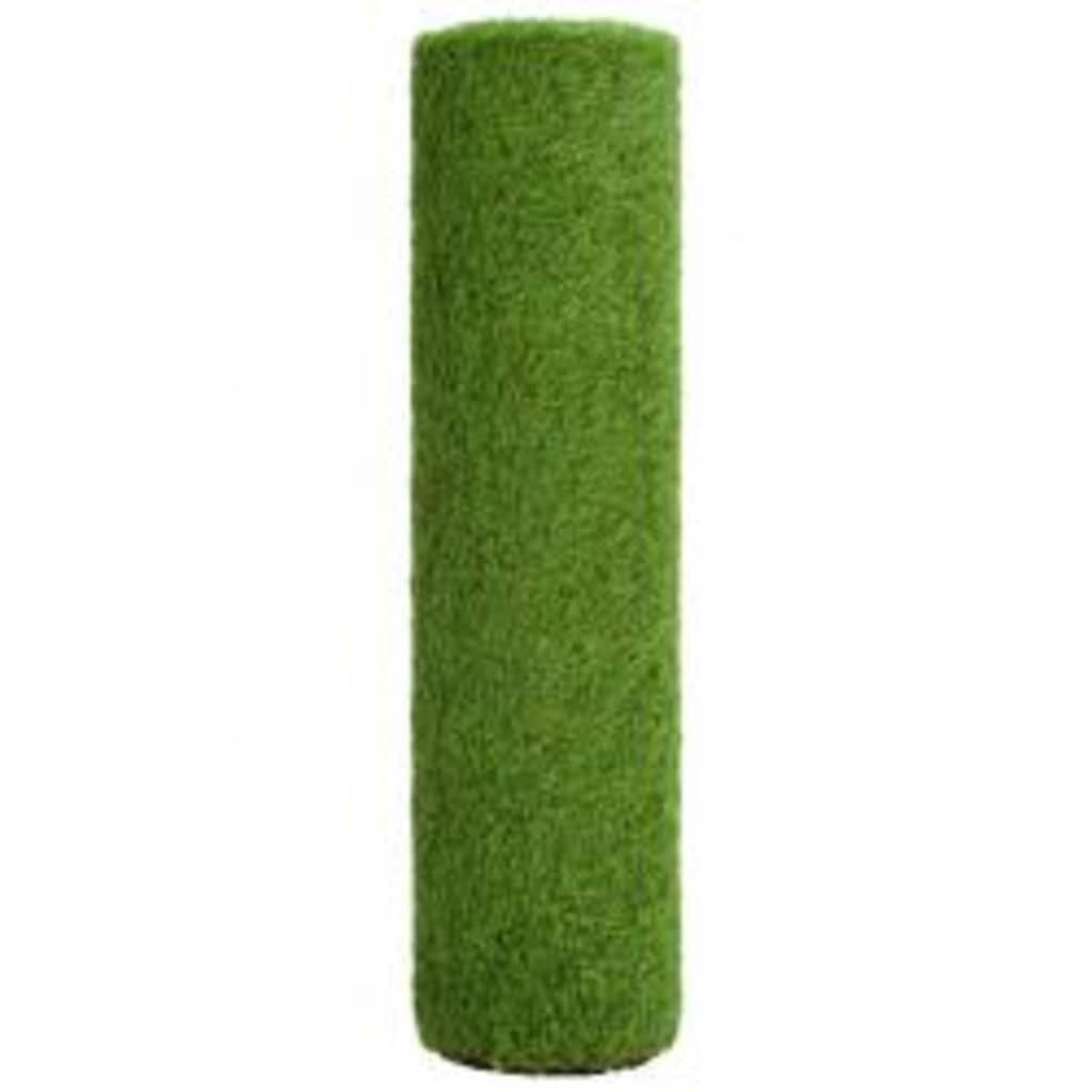 vidaXL Artificial Grass | Light green, Dark green, Brown | PP (polypropylene) 3