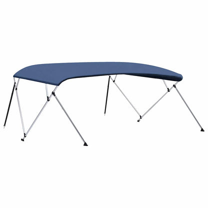 vidaXL 4 Bow Bimini Top Navy Blue 243x(230-244)x137 cm 4