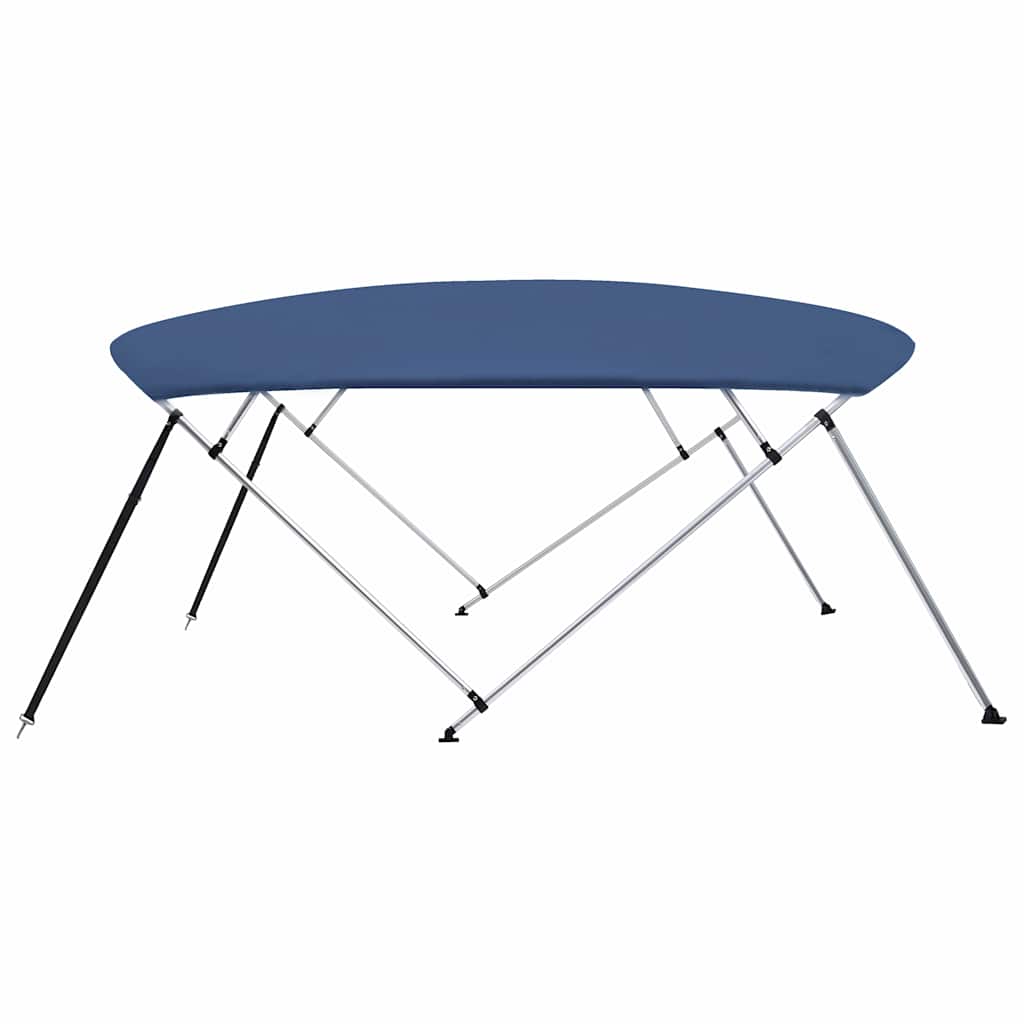 vidaXL 4 Bow Bimini Top Navy Blue 243x(230-244)x137 cm 5