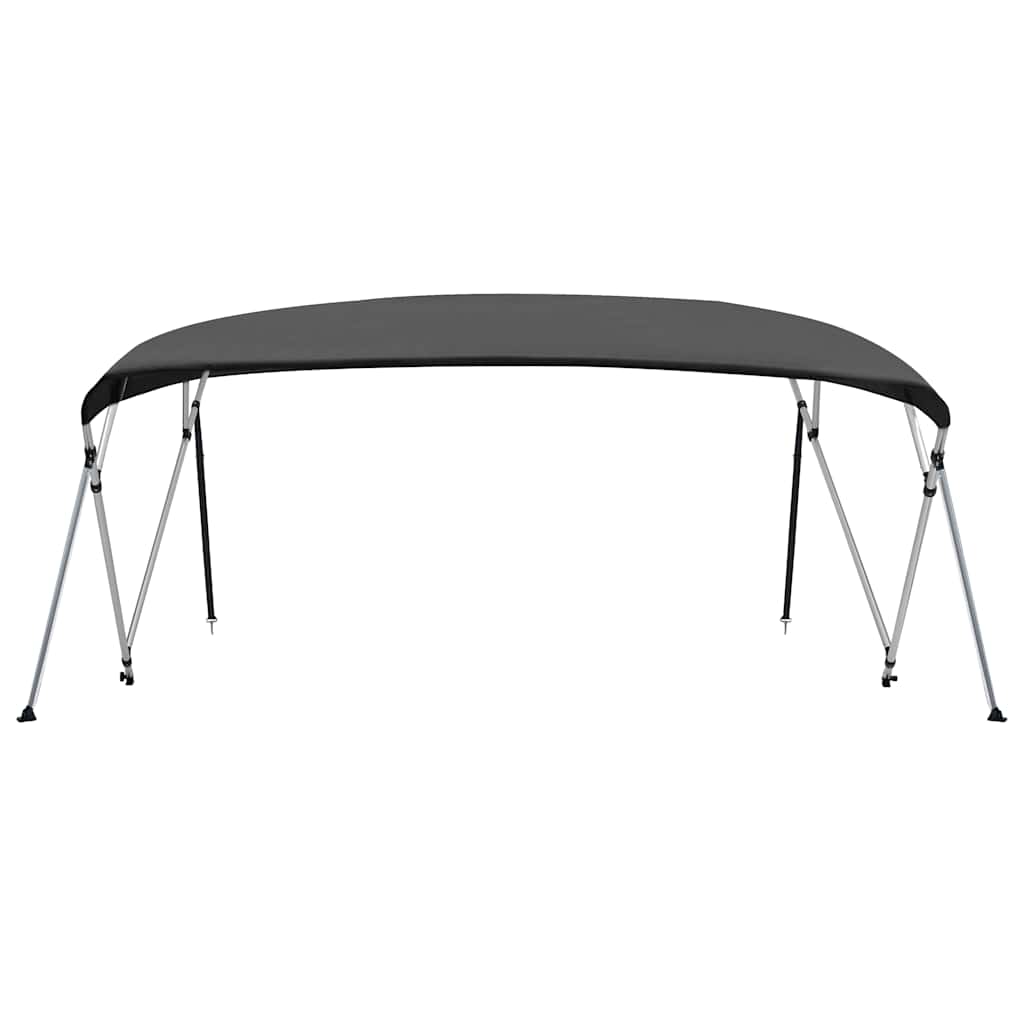 vidaXL 4 Bow Bimini Top Anthracite 243x(230-244)x137 cm 3