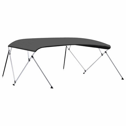 vidaXL 4 Bow Bimini Top Anthracite 243x(230-244)x137 cm 5