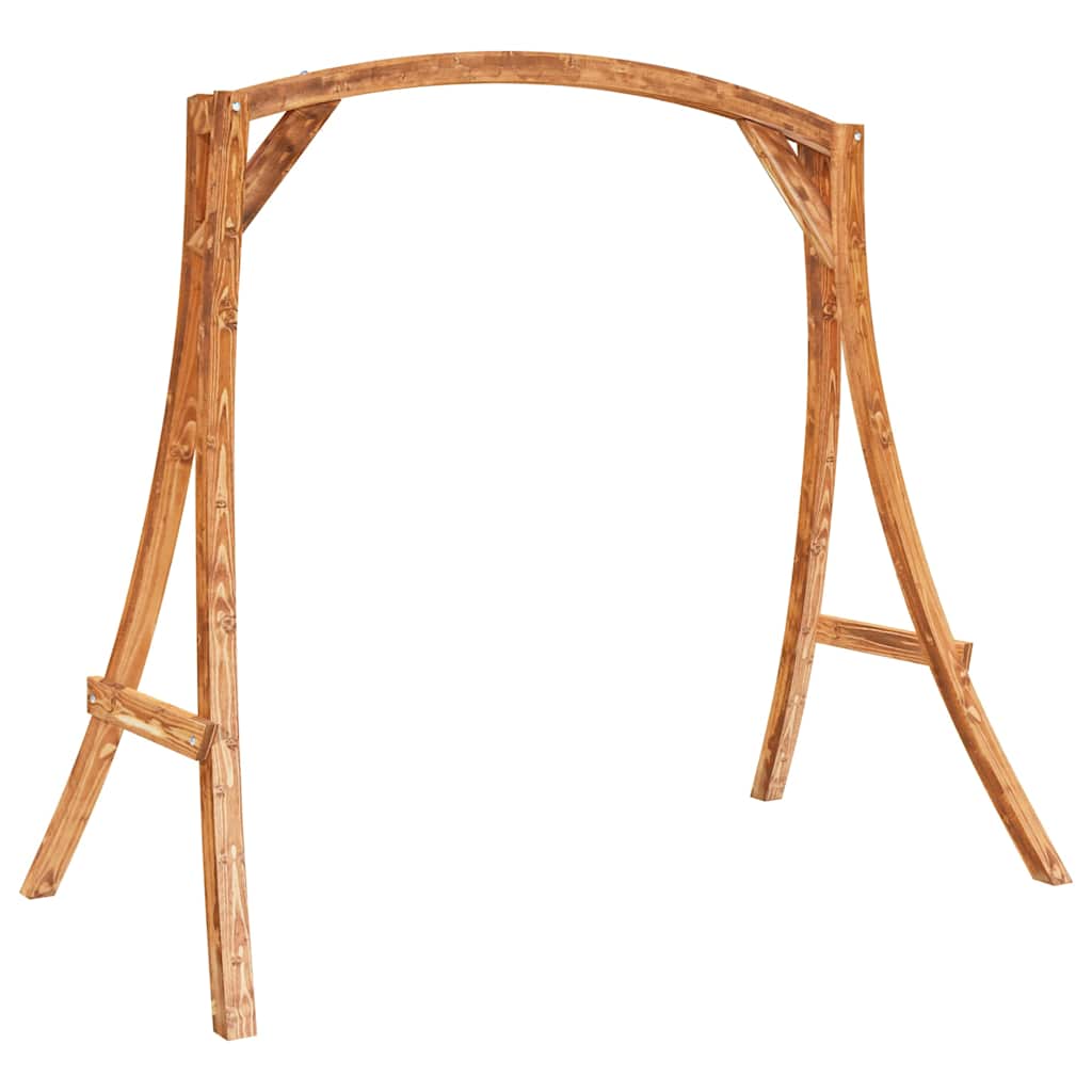313934 vidaXL Swing Frame Solid Bent Wood with Teak Finish 2