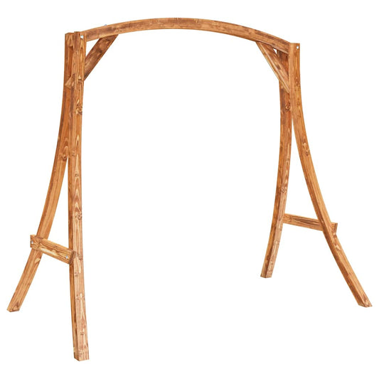 313934 vidaXL Swing Frame Solid Bent Wood with Teak Finish 2