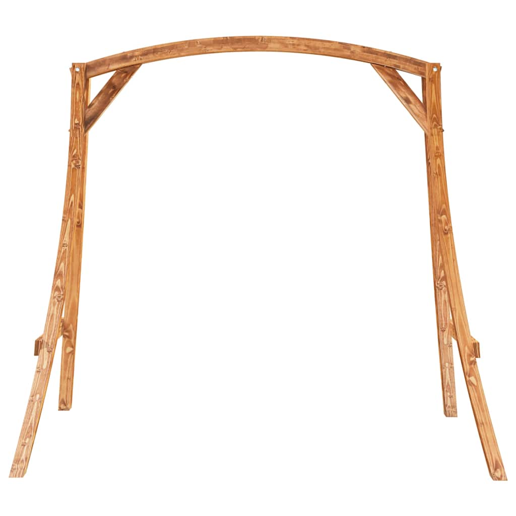 313934 vidaXL Swing Frame Solid Bent Wood with Teak Finish 3