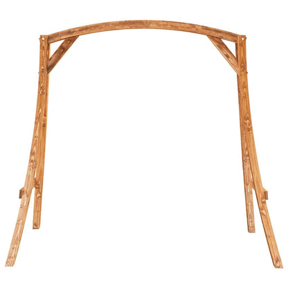 313934 vidaXL Swing Frame Solid Bent Wood with Teak Finish 3