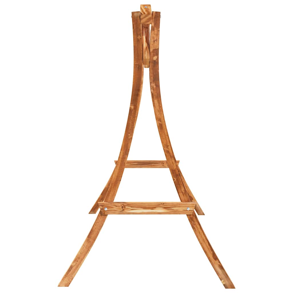 313934 vidaXL Swing Frame Solid Bent Wood with Teak Finish 4