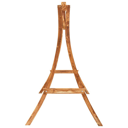 313934 vidaXL Swing Frame Solid Bent Wood with Teak Finish 4