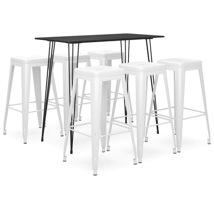 5 Piece Bar Black and white 6