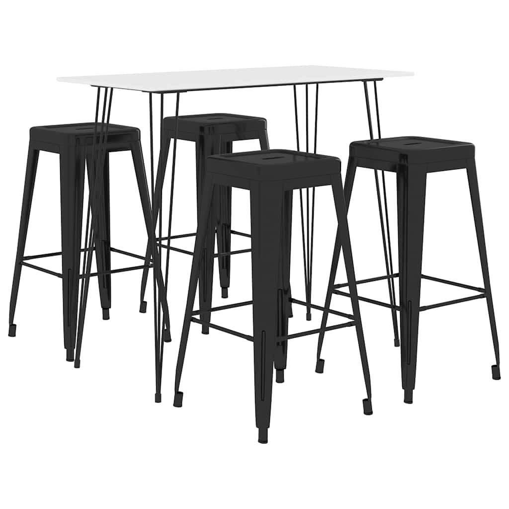 5 Piece Bar White and black 4