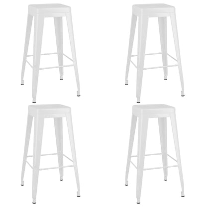 vidaXL 5 Piece Bar Set White 5