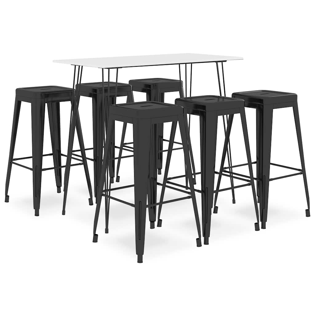5 Piece Bar White and black 6
