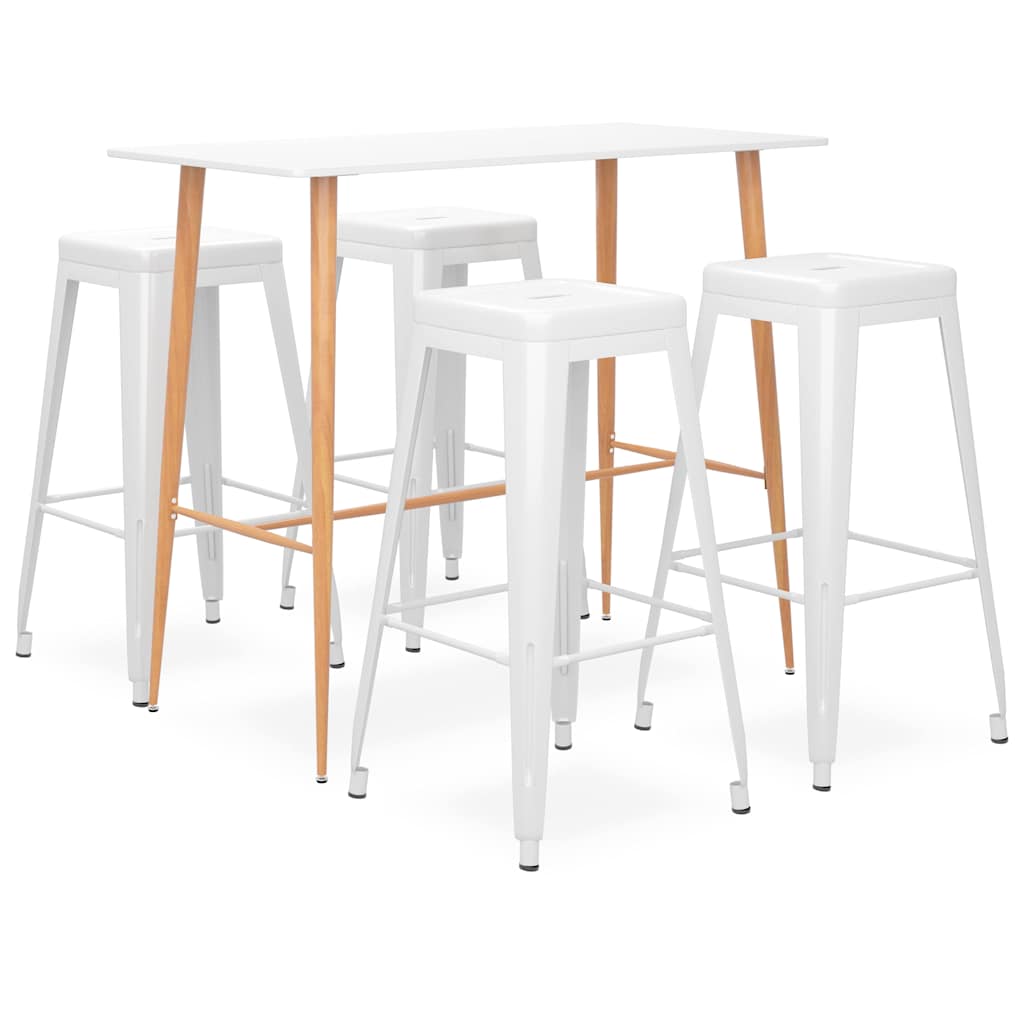 5 Piece Bar White 4