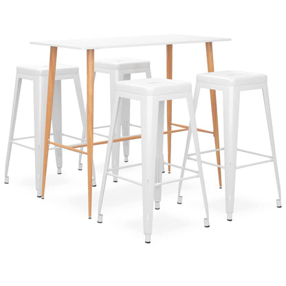 5 Piece Bar White 4