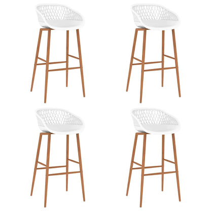 vidaXL 5 Piece Bar Set White 5