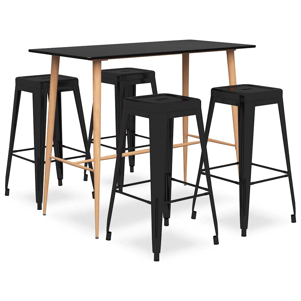 5 Piece Bar Black 4