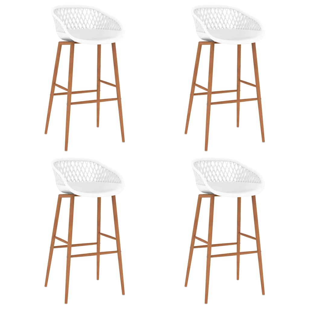 vidaXL 5 Piece Bar Set Black and White 5