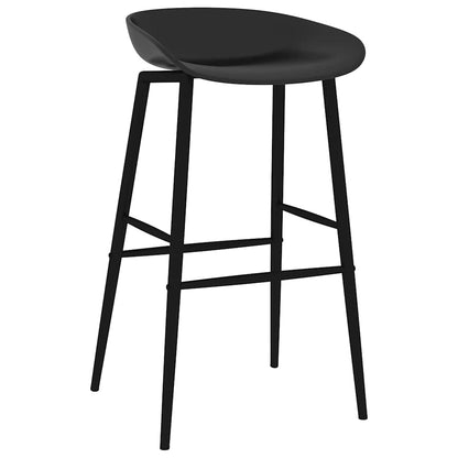 vidaXL 5 Piece Bar Set Black 6