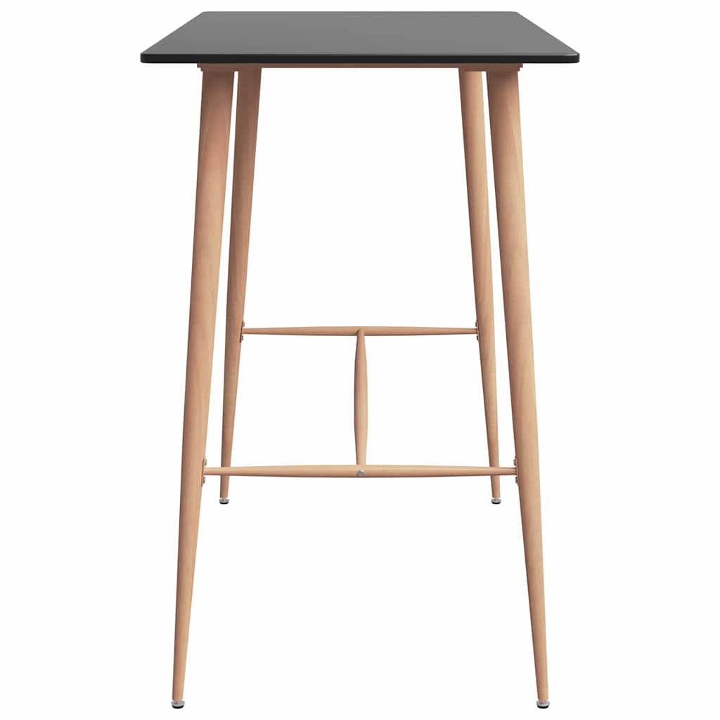 vidaXL 5 Piece Bar Set Black and White 4