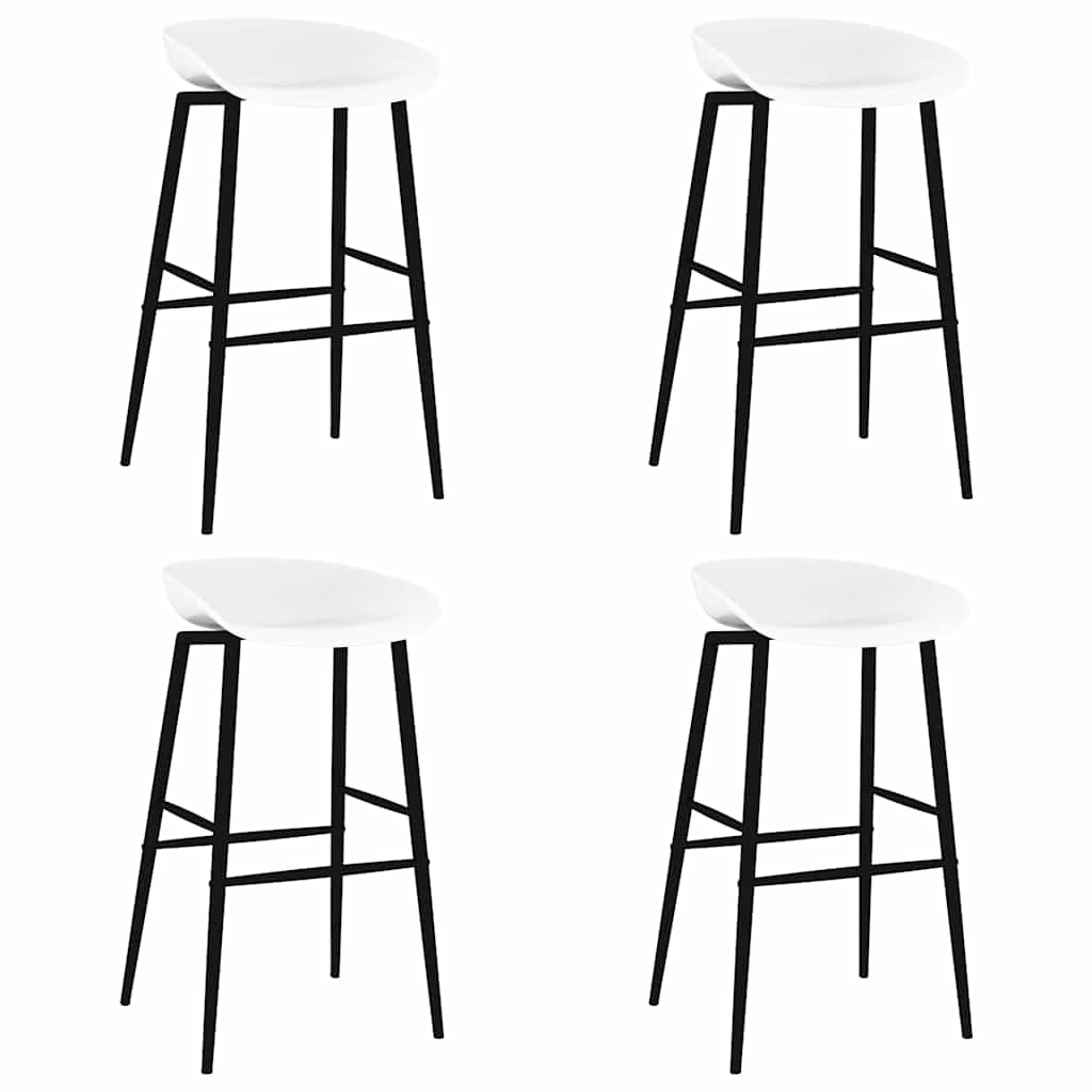 vidaXL 5 Piece Bar Set Black and White 5