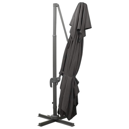 312373 vidaXL Cantilever Garden Parasol with Double Top Anthracite 400x300 cm 6