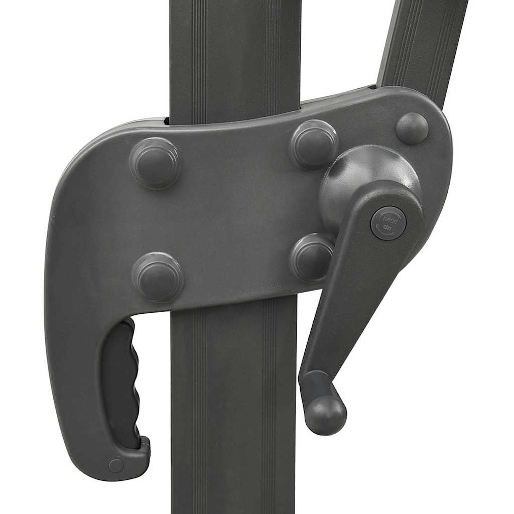 312376 vidaXL Cantilever Garden Parasol with Double Top 300x300 cm Black 5