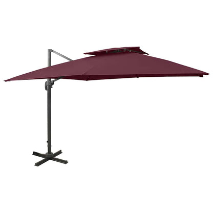 vidaXL Cantilever Garden Parasol with Double Top 300x300 cm 1