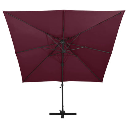 vidaXL Cantilever Garden Parasol with Double Top 300x300 cm 3