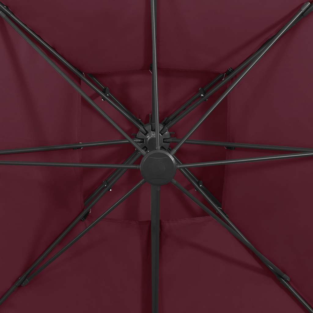 vidaXL Cantilever Garden Parasol with Double Top 300x300 cm 5