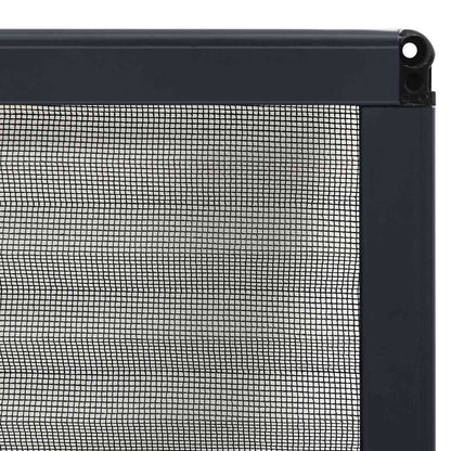 Plisse Insect Screen for Windows Aluminium Anthracite 80 cm 120 cm
