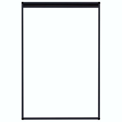 Plisse Insect Screen for Windows Aluminium Anthracite 80 cm 120 cm