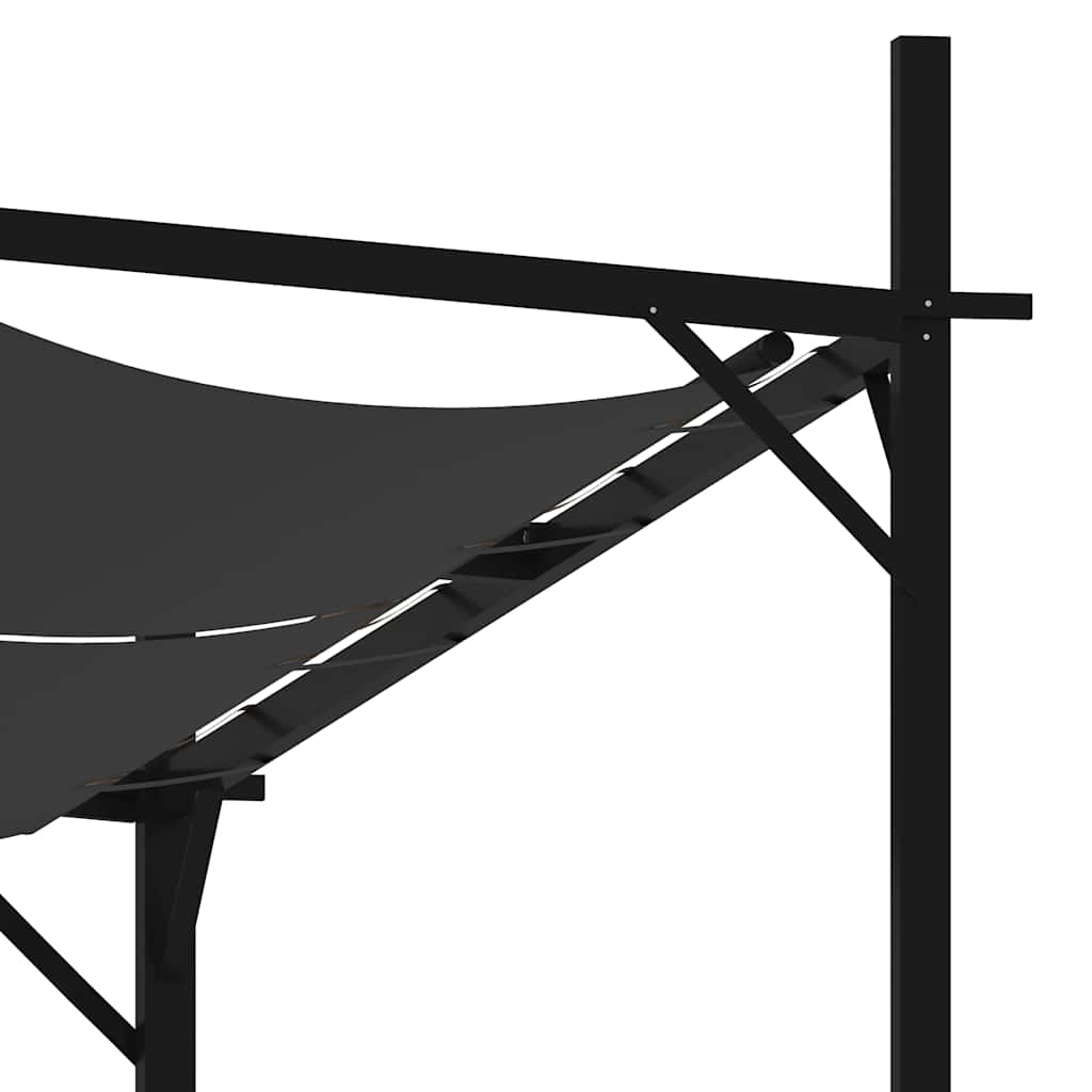 vidaXL Gazebo with Retractable Roof 600x300x233 cm Anthracite 4