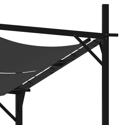 vidaXL Gazebo with Retractable Roof 600x300x233 cm Anthracite 4