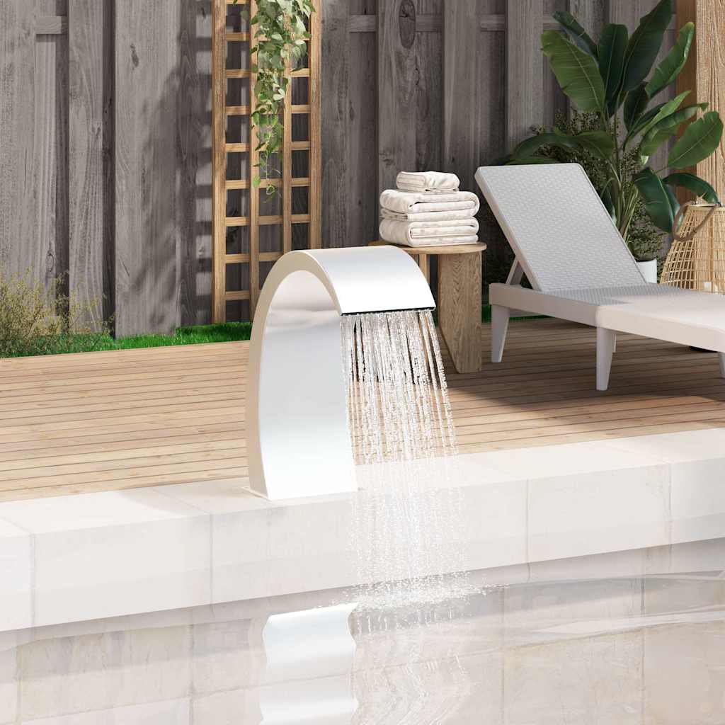 vidaXL Pool Fountain 22x60x70 cm Stainless Steel 304 1