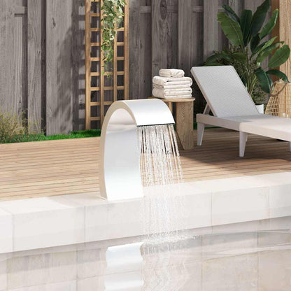 vidaXL Pool Fountain 22x60x70 cm Stainless Steel 304 1