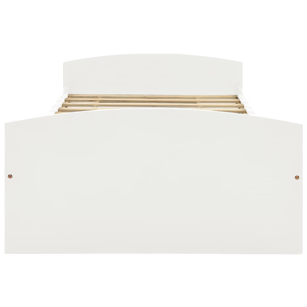 vidaXL Bed Frame with 2 Drawers without Mattress White 90x200 cm 3