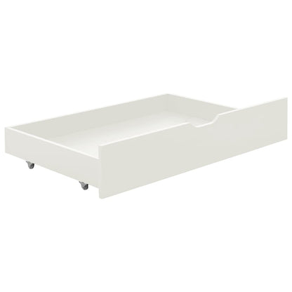 vidaXL Bed Frame with 2 Drawers without Mattress White 90x200 cm 5