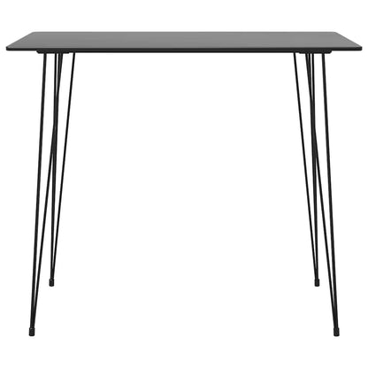 vidaXL Bar Set | Black | MDF | Standard | Footrest | Bar Set | Rectangular 3