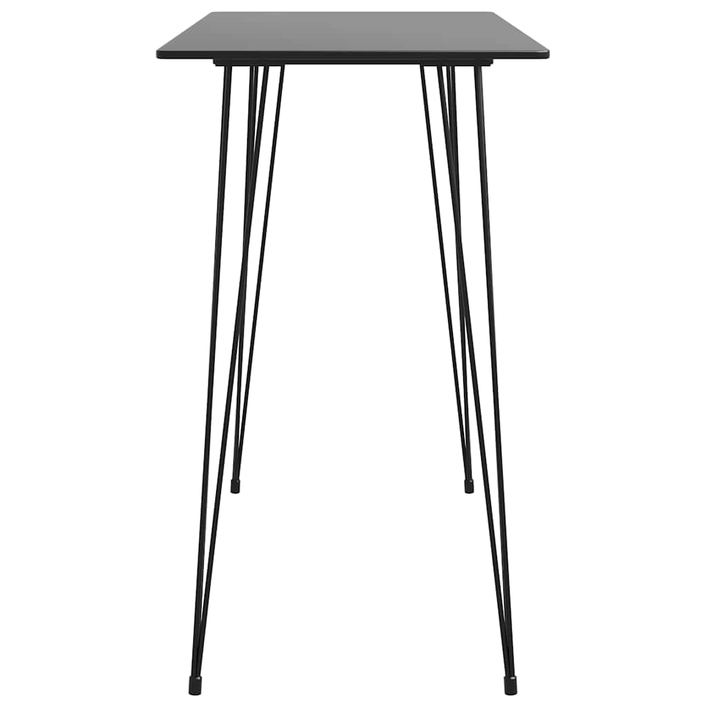 vidaXL Bar Set | Black | MDF | Standard | Footrest | Bar Set | Rectangular 4