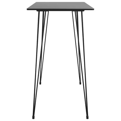 vidaXL Bar Set | Black | MDF | Standard | Footrest | Bar Set | Rectangular 4