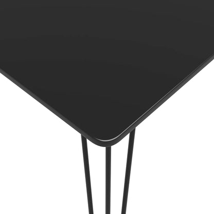 vidaXL Bar Set | Black | MDF | Standard | Footrest | Bar Set | Rectangular 5
