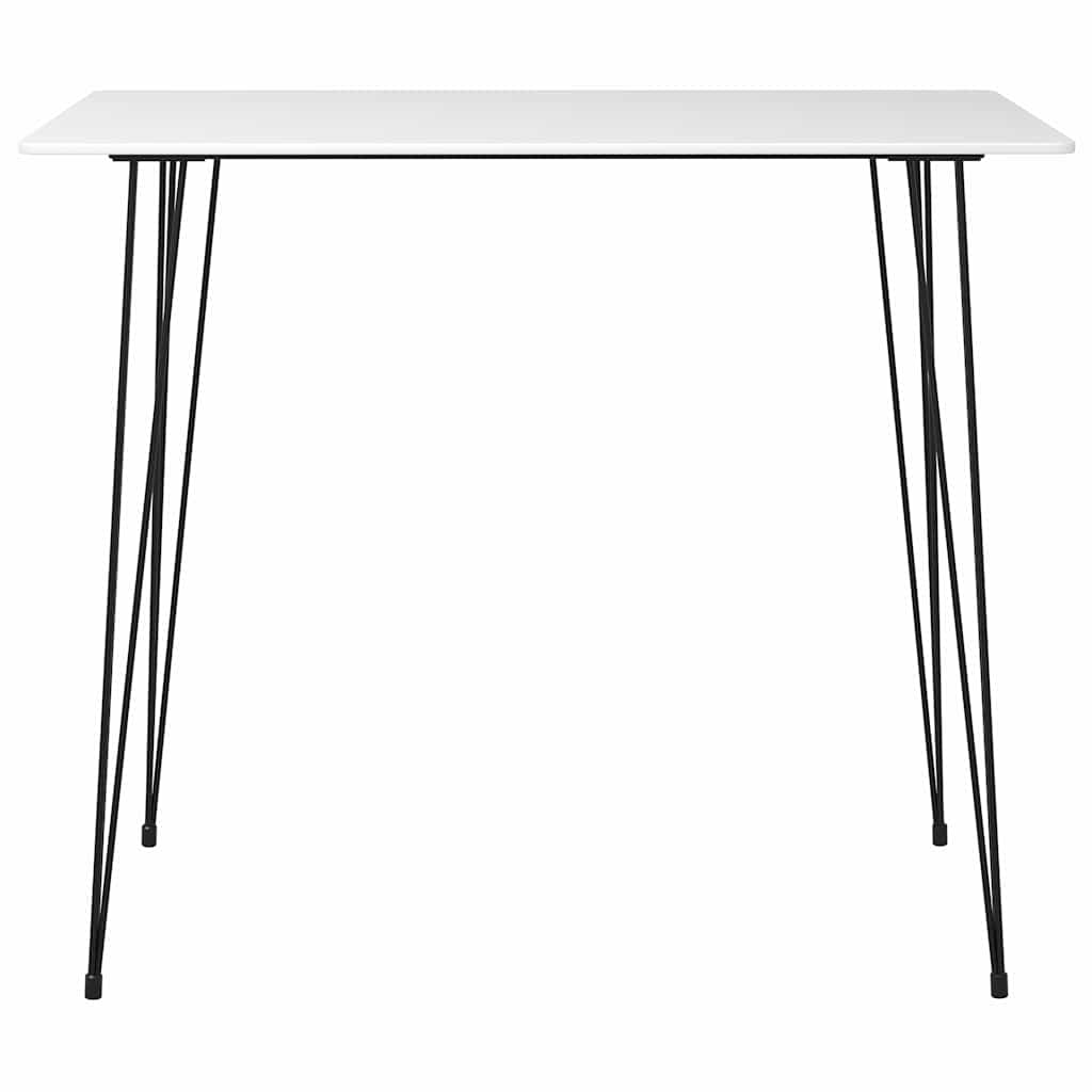vidaXL Bar Set | White | MDF, Steel, Reclaimed wood | Footrest | Bar Set 3
